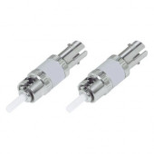 AddOn 2-Pack 10dB fixed Male to Female ST/UPC SMF OS1 Simplex fiber Attenuator - 100% compatible and guaranteed to work - RoHS, TAA Compliance ADD-ATTN-STPC-10DB