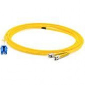 AddOn 3m FC (Male) to LC (Male) Yellow OS1 Duplex Fiber OFNR (Riser-Rated) Patch Cable - 100% compatible and guaranteed to work - TAA Compliance ADD-LC-FC-3M9SMF