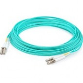 AddOn 20ft LC (Male) to LC (Male) Aqua OM4 Duplex Fiber OFNR (Riser-Rated) Patch Cable - 20.01 ft Fiber Optic Network Cable for Transceiver, Network Device - First End: 2 x LC Male Network - Second End: 2 x LC Male Network - Patch Cable - 50/125 &micr