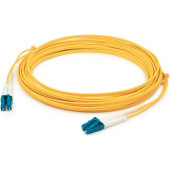 AddOn Fiber Optic Duplex Patch Network Cable - 65.62 ft Fiber Optic Network Cable for Transceiver, Network Device - First End: 2 x LC Male Network - Second End: 2 x LC Male Network - 10 Gbit/s - Patch Cable - OFNR - 50/125 &micro;m - Yellow - 1 ADD-LC