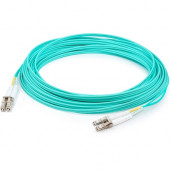 AddOn 15m LC (Male) to LC (Male) Aqua OM4 Duplex Fiber TAA Compliant OFNR (Riser-Rated) Patch Cable - 100% compatible and guaranteed to work in OM4 and OM3 applications - TAA Compliance ADD-LC-LC-15M5OM4-TAA