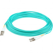 AddOn Fiber Optic Duplex Patch Network Cable - 236.22 ft Fiber Optic Network Cable for Network Device, Transceiver - First End: 2 x LC/PC Male Network - Second End: 2 x LC/PC Male Network - 100 Gbit/s - Patch Cable - OFNR, Riser, LSZH - 50/125 &micro;