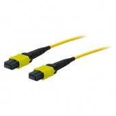 AddOn 5m MPO (Female) to MPO (Female) 12-strand Yellow OS1 Crossover Fiber OFNR (Riser-Rated) Patch Cable - 100% compatible and guaranteed to work - TAA Compliance ADD-MPOMPO-5M9SM
