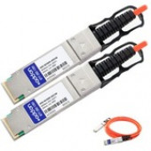 AddOn Cisco QSFP-H40G-AOC1M to Arista Networks AOC-Q-Q-40G-1M Compatible TAA Compliant 40GBase-AOC QSFP+ to QSFP+ Direct Attach Cable (850nm, MMF, 1m) - 100% compatible and guaranteed to work - TAA Compliance ADD-QCIQAR-AOC1M