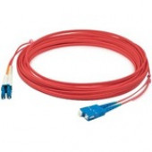 AddOn 30m LC (Male) to SC (Male) Red OM4 Duplex Fiber OFNR (Riser-Rated) Patch Cable - 98.43 ft Fiber Optic Network Cable for Transceiver, Network Device - First End: 2 x LC Male Network - Second End: 2 x SC Male Network - Patch Cable - 50/125 &micro;