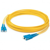 AddOn Fiber Optic Duplex Patch Network Cable - 36.10 ft Fiber Optic Network Cable for Transceiver, Network Device - First End: 2 x SC Male Network - Second End: 2 x SC Male Network - Patch Cable - OFNR - 9/125 &micro;m - Yellow - 1 Pack ADD-SC-SC-11M9