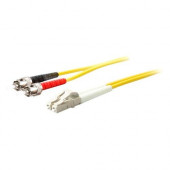 AddOn 20m LC (Male) to ST (Male) Yellow OS1 Duplex Fiber OFNR (Riser-Rated) Patch Cable - 100% compatible and guaranteed to work - TAA Compliance ADD-ST-LC-20M9SMF