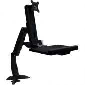 Amer AMR1ACWS Desk Mount for Keyboard, Flat Panel Display - TAA Compliant - 24" Screen Support - 23.15 lb Load Capacity - TAA Compliance AMR1ACWS
