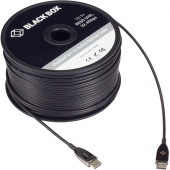 Black Box DisplayPort 1.4 Active Optical Cable - 328.08 ft Fiber Optic A/V Cable for Audio/Video Device - First End: 1 x DisplayPort Male Audio/Video - Second End: 1 x DisplayPort Male Audio/Video - 4.05 GB/s - Supports up to 7680 x 4320 - Nickel Plated C
