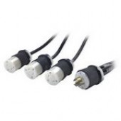 APC - Power adapter - NEMA L21-20 (M) to NEMA L6-20 (F) - AC 208 V - 34 A - black - for P/N: AP8461, AP8661, AP8861, AP8862, AP8863, AP8961, AP8962, SUVTRT20KF2B5S AP9884