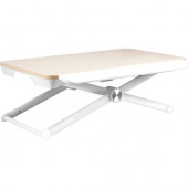 Aluratek Adjustable Ergonomic Standing Desk - Up to 17" Screen Support - 44 lb Load Capacity - 12.5" Height x 20.5" Width x 12" Depth - Portable - Aluminum Alloy ASD17F