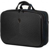 Mobile Edge Alienware Vindicator AWV17BC2.0 Carrying Case (Briefcase) for 17.3" Notebook - Black - Weather Resistant, Slip Resistant - 1680D Ballistic Nylon - Matte Black Alien Head Logo - Checkpoint Friendly - Shoulder Strap, Handle - 14.5" Hei