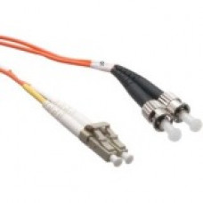 Axiom Fiber Optic Duplex Network Cable - 39.37 ft Fiber Optic Network Cable for Network Device - First End: 2 x LC Male Network - Second End: 2 x ST Male Network - 50/125 &micro;m - Orange - TAA Compliant AXG94649