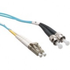 Axiom Fiber Optic Duplex Network Cable - 39.37 ft Fiber Optic Network Cable for Network Device - First End: 2 x LC Male Network - Second End: 2 x ST Male Network - 50/125 &micro;m - Aqua - TAA Compliant - TAA Compliance AXG95926