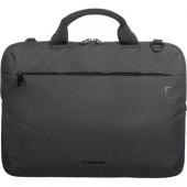 Tucano Ideale Carrying Case for 15" to 15.6" Apple MacBook, Notebook - Black - Fabric - Shoulder Strap - 12" Height x 16.3" Width x 2.8" Depth B-IDEALE-BK