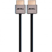 Accell ProUltra Thin HDMI/HDMI 1m (3.3 ft.) - 3.28 ft HDMI A/V Cable for TV, Audio/Video Device - First End: 1 x HDMI Male Digital Audio/Video - Second End: 1 x HDMI Male Digital Audio/Video B145C-003B