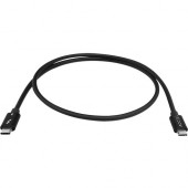 Accell Thunderbolt 3 Cable - 100W Charging, 40Gbps Data Transfer - 2.60 ft Thunderbolt 3 Data Transfer Cable for Dock, Display Screen - First End: 1 x Male Thunderbolt 3 - Second End: 1 x Male Thunderbolt 3 - 40 Gbit/s - Supports up to 3840 x 2160 - Black