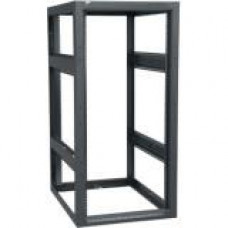 Middle Atlantic Products BGR Series Rack, 19 RU, 27"D, w/o Rear Door - 19" 19U Wide x 24.40" Deep - Black Powder Coat - Steel, Steel - 12000 lb x Static/Stationary Weight Capacity BGR-1927LRD