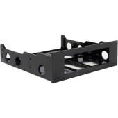 Startech.Com 3.5in Hard Drive to 5.25in Front Bay Bracket Adapter - Bracket for 3.5 Inch Floppy with Bezel - Storage bay adapter - black - Metal - RoHS, TAA Compliance BRACKETFDBK