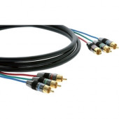 Kramer C-R3VM/R3VM-15 Component Video Cable - 15 ft Component Video Cable for Video Device - First End: 3 x RCA Male Video - Second End: 3 x RCA Male Video C-R3VM/R3VM-15