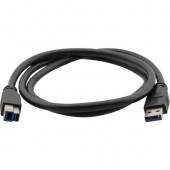 Kramer USB-A to USB-B 3.0 Cable - 3 ft USB Data Transfer Cable - First End: 1 x Type A Male USB - Second End: 1 x Type B Male USB C-USB3/AB-3