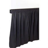 Draper Tripod Screen Skirt, 98" , Black Vellite C168.150
