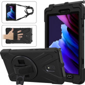 CODI Rugged Rugged Carrying Case for 8" Samsung Galaxy Tab Active3 Tablet - Black - Shock Absorbing, Drop Resistant, Bump Resistant - Polycarbonate, Silicone Gel - Hand Strap, Shoulder Strap, Hand Grip C30705059