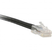 ENET Cat5e Black 15 Foot Non-Booted (No Boot) (UTP) High-Quality Network Patch Cable RJ45 to RJ45 - 15Ft - Lifetime Warranty C5E-BK-NB-15-ENC