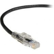 Black Box GigaBase 3 CAT5e 350-MHz Lockable Patch Cable (UTP), Black, 50-ft. (15.2-m) - 50 ft Category 5e Network Cable for Network Device - First End: 1 x RJ-45 Male Network - Second End: 1 x RJ-45 Male Network - Patch Cable - Black C5EPC70-BK-50