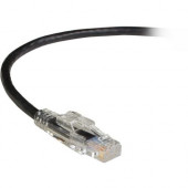 Black Box GigaBase 3 CAT5e 350-MHz Lockable Patch Cable (UTP), Black, 25-ft. (7.6-m) - 25 ft Category 5e Network Cable for Network Device - First End: 1 x RJ-45 Male Network - Second End: 1 x RJ-45 Male Network - Patch Cable - Black C5EPC70-BK-25