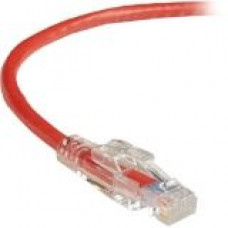 Black Box GigaBase 3 CAT5e 350-MHz Lockable Patch Cable (UTP), Red, 7-ft. (2.1-m) - 7 ft Category 5e Network Cable for Network Device - First End: 1 x RJ-45 Male Network - Second End: 1 x RJ-45 Male Network - Patch Cable - Red C5EPC70-RD-07
