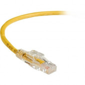 Black Box GigaBase 3 CAT5e 350-MHz Lockable Patch Cable (UTP), Yellow, 1-ft. (0.3-m) - 1 ft Category 5e Network Cable for Network Device - First End: 1 x RJ-45 Male Network - Second End: 1 x RJ-45 Male Network - Patch Cable - Yellow C5EPC70-YL-01