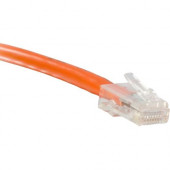 ENET Cat6 Orange 15 Foot Non-Booted (No Boot) (UTP) High-Quality Network Patch Cable RJ45 to RJ45 - 15Ft - Lifetime Warranty C6-OR-NB-15-ENC