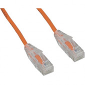 ENET Cat.6 UTP Patch Network Cable - 2 ft Category 6 Network Cable for Network Device - First End: 1 x RJ-45 Male Network - Second End: 1 x RJ-45 Male Network - Patch Cable - Riser, CMR - 28 AWG - Orange, Clear C6-OR-SCB-2-ENC