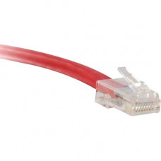 ENET Cat6 Red 3 Foot Non-Booted (No Boot) (UTP) High-Quality Network Patch Cable RJ45 to RJ45 - 3Ft - Lifetime Warranty C6-RD-NB-3-ENC