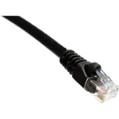 Accortec Cat.6 UTP Patch Network Cable - 1 ft Category 6a Network Cable for Network Device - First End: 1 x RJ-45 Male Network - Second End: 1 x RJ-45 Male Network - 10 Gbit/s - Patch Cable - Gold Plated Connector - 24 AWG - Black C6AMB-K1