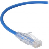 Black Box Slim-Net Cat.6 Patch UTP Network Cable - 2 ft Category 6 Network Cable for Patch Panel, Network Device - First End: 1 x RJ-45 Male Network - Second End: 1 x RJ-45 Male Network - Patch Cable - Blue C6PC28-BL-02