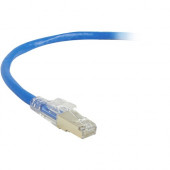 Black Box GigaTrue3 CAT6A 650-MHz Stranded Ethernet Patch Cable - 1 ft Category 6a Network Cable for Network Device - First End: 1 x RJ-45 Male Network - Second End: 1 x RJ-45 Male Network - Patch Cable - Shielding - 26 AWG - Blue C6APC80S-BL-01