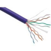 Axiom Cat.6 UTP Network Cable - 1000 ft Category 6 Network Cable for Network Device - Bare Wire - Bare Wire - Purple C6BCS-P1000P-AX