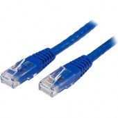 Startech.Com 15ft CAT6 Ethernet Cable - Blue Molded Gigabit CAT 6 Wire - 100W PoE RJ45 UTP 650MHz - Category 6 Network Patch Cord UL/TIA - 15ft Blue CAT6 Ethernet cable delivers Multi Gigabit 1/2.5/5Gbps & 10Gbps up to 160ft - 650MHz - Fluke tested to