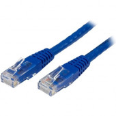Startech.Com 2ft CAT6 Ethernet Cable - Blue Molded Gigabit CAT 6 Wire - 100W PoE RJ45 UTP 650MHz - Category 6 Network Patch Cord UL/TIA - 2ft Blue CAT6 Ethernet cable delivers Multi Gigabit 1/2.5/5Gbps & 10Gbps up to 160ft - 650MHz - Fluke tested to A
