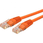 Startech.Com 35ft CAT6 Ethernet Cable - Orange Molded Gigabit CAT 6 Wire - 100W PoE RJ45 UTP 650MHz - Category 6 Network Patch Cord UL/TIA - 35ft Orange CAT6 Ethernet cable delivers Multi Gigabit 1/2.5/5Gbps & 10Gbps up to 160ft - 650MHz - Fluke teste