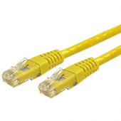 Startech.Com 6ft CAT6 Ethernet Cable - Yellow Molded Gigabit CAT 6 Wire - 100W PoE RJ45 UTP 650MHz - Category 6 Network Patch Cord UL/TIA - 6ft Yellow CAT6 Ethernet cable delivers Multi Gigabit 1/2.5/5Gbps & 10Gbps up to 160ft - 650MHz - Fluke tested 