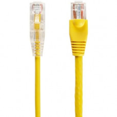 Black Box Slim-Net Cat.6 UTP Patch Network Cable - 5 ft Network Cable for Network Device - First End: 1 x RJ-45 Male Network - Second End: 1 x RJ-45 Male Network - Patch Cable - Yellow C6PC28-YL-05