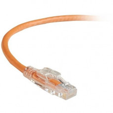 Black Box GigaTrue 3 CAT6 550-MHz Lockable Patch Cable (UTP), Orange, 100-ft. (30.4-m) - 100 ft Category 6 Network Cable for Network Device - First End: 1 x RJ-45 Male Network - Second End: 1 x RJ-45 Male Network - Patch Cable - Orange C6PC70-OR-100