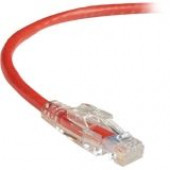 Black Box GigaTrue 3 CAT6 550-MHz Lockable Patch Cable (UTP), Red, 25-ft. (7.6-m) - 25 ft Category 6 Network Cable for Network Device - First End: 1 x RJ-45 Male Network - Second End: 1 x RJ-45 Male Network - Patch Cable - Red C6PC70-RD-25