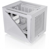Thermaltake Divider 200 TG Air Snow Micro Chassis - White - SPCC, Tempered Glass, Acrylic, Mesh - 6 x Bay - 2 x 7.87" , 4.72" x Fan(s) Installed - 0 - Micro ATX, Mini ITX Motherboard Supported - 7 x Fan(s) Supported - 3 x Internal 3.5" Bay 