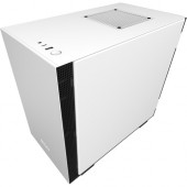 NZXT Mini-ITX Case with Lighting And Fan Control - Mini-tower - Matte White, Black - Hot Dip Galvanized Steel, Tempered Glass - 5 x Bay - 2 x 4.72" x Fan(s) Installed - 0 - Mini ITX Motherboard Supported - 13.23 lb - 4 x Fan(s) Supported - 1 x Intern