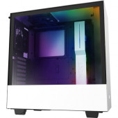 NZXT Compact Mid-Tower with Lighting and Fan Control - Mid-tower - Matte White - Hot Dip Galvanized Steel, Tempered Glass - 6 x Bay - 2 x 4.72" x Fan(s) Installed - 0 - ATX, Micro ATX, Mini ITX Motherboard Supported - 14.99 lb - 4 x Fan(s) Supported 
