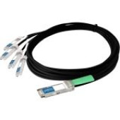 AddOn Arista Networks CAB-Q-S-2M Compatible TAA Compliant 40GBase-CU QSFP+ to 4xSFP+ Direct Attach Cable (Passive Twinax, 2m) - 100% compatible and guaranteed to work - TAA Compliance CAB-Q-S-2M-AO